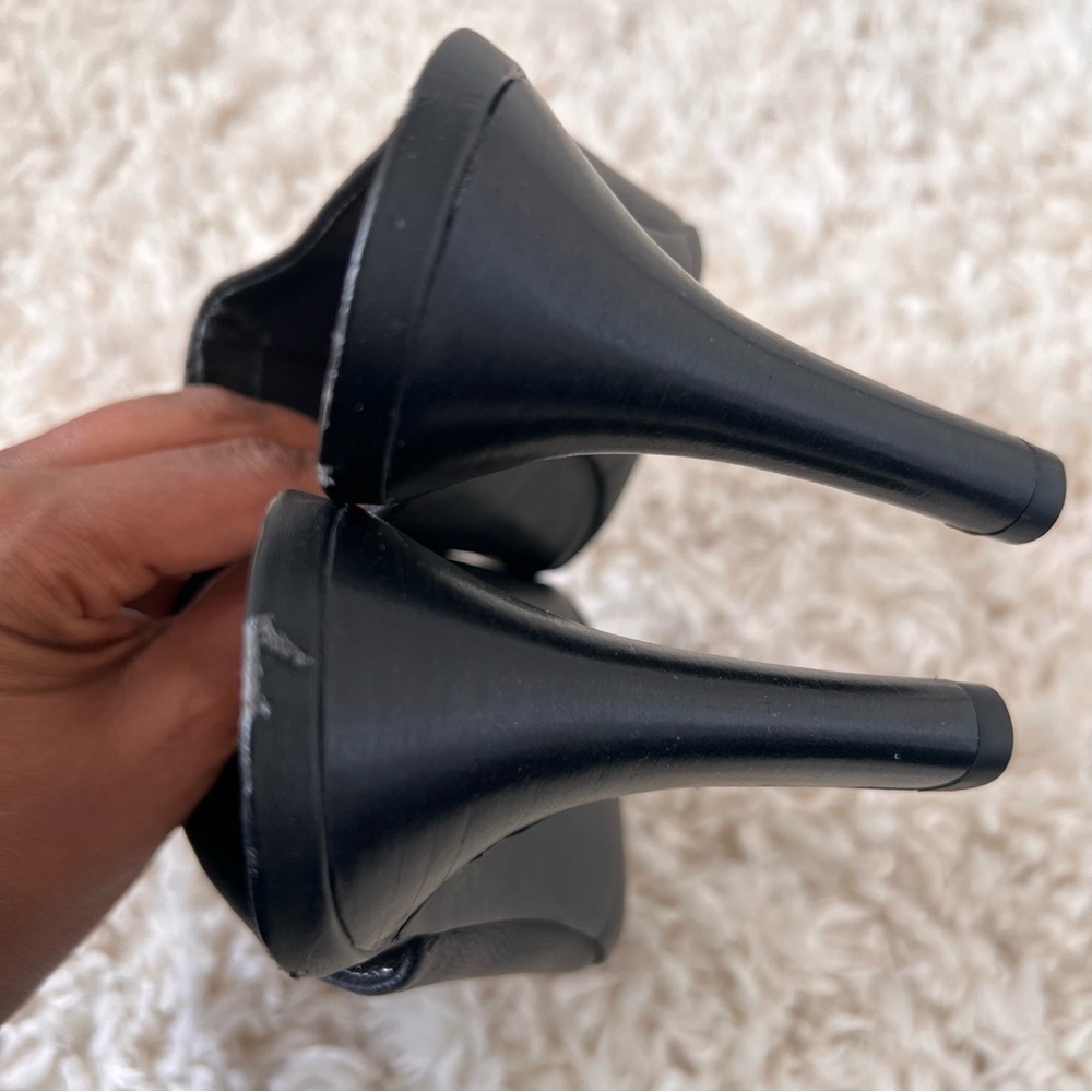 Franco Sarto Black High Heels Mules - Size 8.5 - Picture 5 of 12